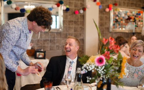 Grant Cook working his magic.