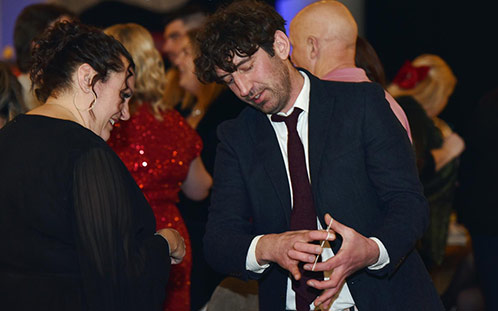 Grant Cook working his magic.